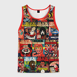 Майка-безрукавка мужская ЧЕРНОЕ ЗЕРКАЛО, цвет: 3D-красный