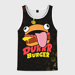 Майка-безрукавка мужская Fortnite Durrr Burger, цвет: 3D-белый