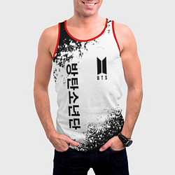 Майка-безрукавка мужская BTS, цвет: 3D-красный — фото 2