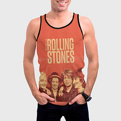 Майка-безрукавка мужская The Rolling Stones, цвет: 3D-черный — фото 2