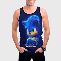 Майка-безрукавка мужская SONIC, цвет: 3D-черный — фото 2
