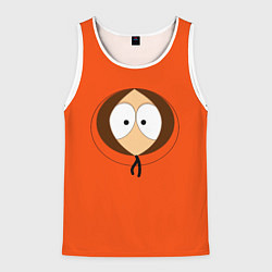 Майка-безрукавка мужская Кенни, цвет: 3D-белый