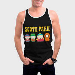 Майка-безрукавка мужская South Park, цвет: 3D-белый — фото 2