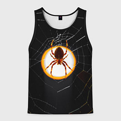 Майка-безрукавка мужская Spider, цвет: 3D-черный