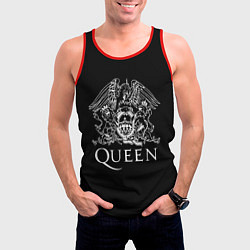 Майка-безрукавка мужская QUEEN, цвет: 3D-красный — фото 2