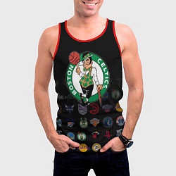 Майка-безрукавка мужская Boston Celtics 1, цвет: 3D-красный — фото 2