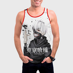 Майка-безрукавка мужская Токийский гуль, цвет: 3D-красный — фото 2
