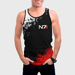 Майка-безрукавка мужская MASS EFFECT N7, цвет: 3D-черный — фото 2