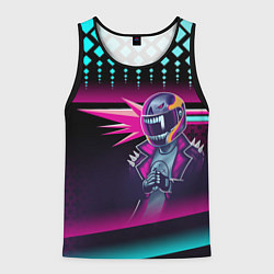 Майка-безрукавка мужская НЕОНОВЫЙ ГОНЩИК, цвет: 3D-черный