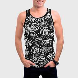 Майка-безрукавка мужская GRAFFITI, цвет: 3D-черный — фото 2