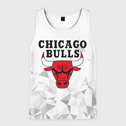 Майка-безрукавка мужская CHICAGO BULLS, цвет: 3D-белый