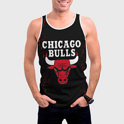 Майка-безрукавка мужская CHICAGO BULLS, цвет: 3D-белый — фото 2