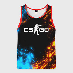 Майка-безрукавка мужская CS GO, цвет: 3D-красный