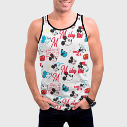 Майка-безрукавка мужская Mickey Mouse, цвет: 3D-черный — фото 2