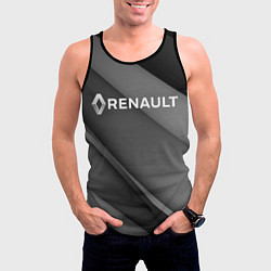 Майка-безрукавка мужская RENAULT, цвет: 3D-черный — фото 2
