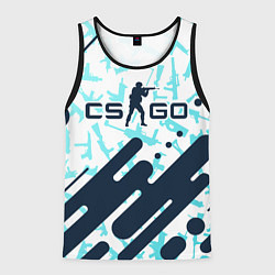 Майка-безрукавка мужская CS GO КС ГО, цвет: 3D-черный