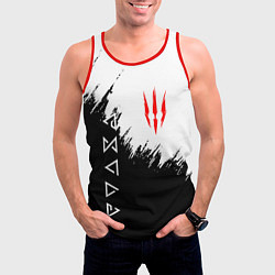 Майка-безрукавка мужская The Witcher, цвет: 3D-красный — фото 2