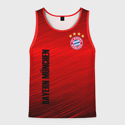 Майка-безрукавка мужская BAYERN MUNCHEN, цвет: 3D-красный