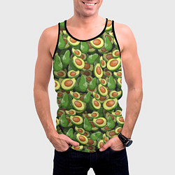 Майка-безрукавка мужская Avocado, цвет: 3D-черный — фото 2
