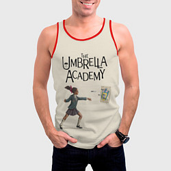 Майка-безрукавка мужская The umbrella academy, цвет: 3D-красный — фото 2