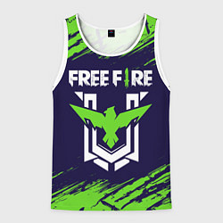 Майка-безрукавка мужская FREE FIRE ФРИ ФАЕР, цвет: 3D-белый
