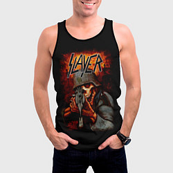 Майка-безрукавка мужская Slayer, цвет: 3D-черный — фото 2