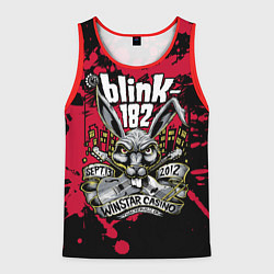 Майка-безрукавка мужская Blink 182, цвет: 3D-красный