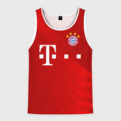 Майка-безрукавка мужская FC Bayern Munchen, цвет: 3D-белый