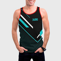 Майка-безрукавка мужская Judo, цвет: 3D-красный — фото 2