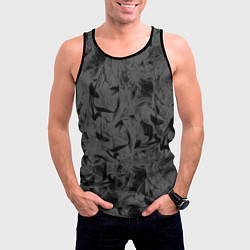 Майка-безрукавка мужская Черная дымка, цвет: 3D-черный — фото 2