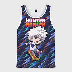 Майка-безрукавка мужская Киллуа Hunter x Hunter, цвет: 3D-белый