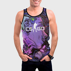 Майка-безрукавка мужская CS GO, цвет: 3D-черный — фото 2