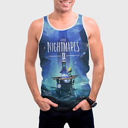 Майка-безрукавка мужская Little Nightmares 2, цвет: 3D-белый — фото 2