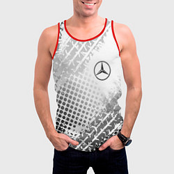 Майка-безрукавка мужская Mercedes-Benz, цвет: 3D-красный — фото 2