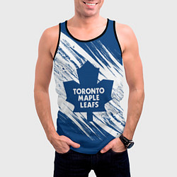 Майка-безрукавка мужская Toronto Maple Leafs,, цвет: 3D-черный — фото 2