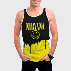 Майка-безрукавка мужская Nirvana, цвет: 3D-белый — фото 2