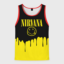 Майка-безрукавка мужская Nirvana, цвет: 3D-красный