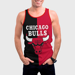 Майка-безрукавка мужская Чикаго Буллз, цвет: 3D-красный — фото 2