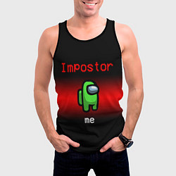 Майка-безрукавка мужская AMONG US, цвет: 3D-черный — фото 2