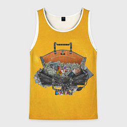 Майка-безрукавка мужская Витамины, цвет: 3D-белый