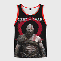 Майка-безрукавка мужская God of War, цвет: 3D-красный