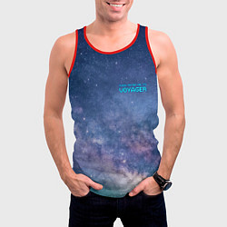 Майка-безрукавка мужская Услышь мой вой уже, это Voyager, цвет: 3D-красный — фото 2