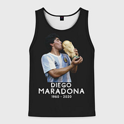Майка-безрукавка мужская Diego Maradona, цвет: 3D-черный