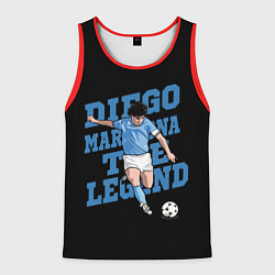 Майка-безрукавка мужская Diego Maradona, цвет: 3D-красный