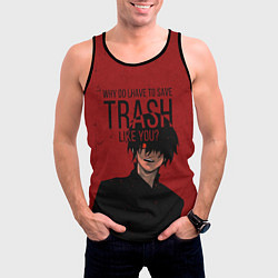 Майка-безрукавка мужская Trash, цвет: 3D-черный — фото 2