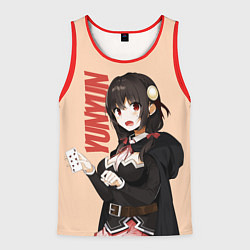 Майка-безрукавка мужская YunYun, цвет: 3D-красный
