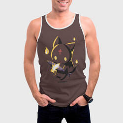 Майка-безрукавка мужская Чомусуке, цвет: 3D-белый — фото 2