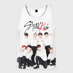 Майка-безрукавка мужская STRAY KIDS, цвет: 3D-белый