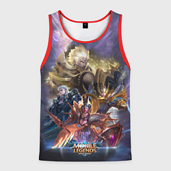 Майка-безрукавка мужская Mobile Legends Bang Bang, цвет: 3D-красный