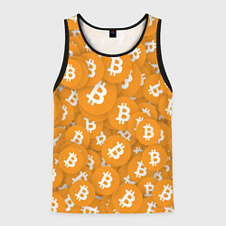 Майка-безрукавка мужская Я БИТКОИН I AM BITCOIN, цвет: 3D-черный